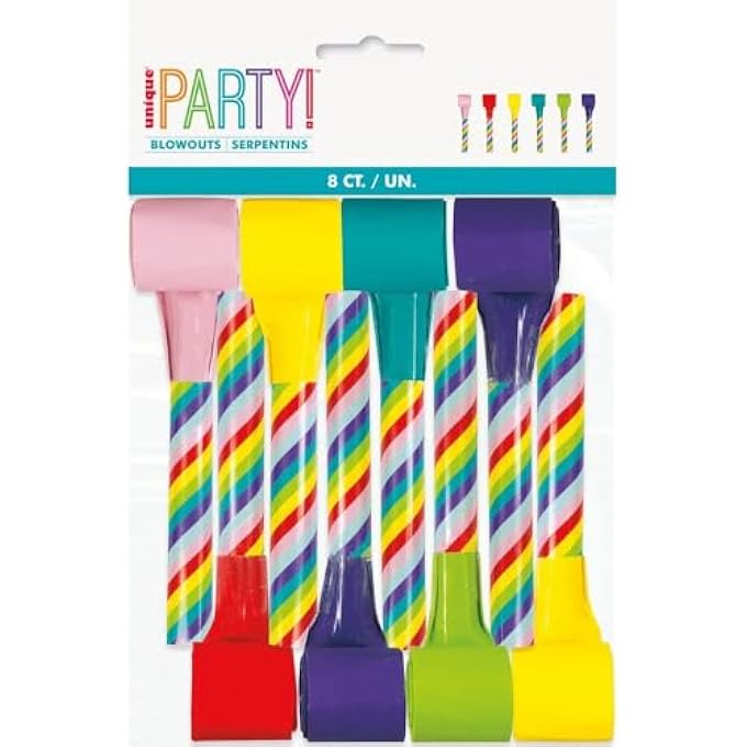 STRIPE CANDY CANE BLOWOUTSPACK OF 8 - Image 1